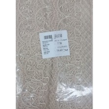 Nuvigo Dantel Polyester Sanal Tül Bant Cappucino 14,40 Metre En 6 cm ON-770-C