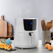 Özbience Sağlıklı ve Pratik Dijital Hava Fritözü, Beyaz Renk