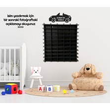 Özbience Renkli Oyuncak Araba Rafı Seti, 50'li, Çocuk Odası Dekorasyon Malzemesi