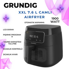 Grundig 7.6l Camlı Airfryer, Sağlıklı ve Pratik Pişirme Deneyimi
