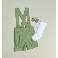 Udoras Tesktil Safari Konsept Şort Salopet Papyon Çorap