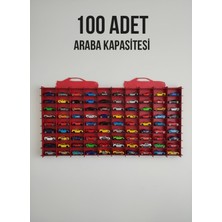 Özbience Şık 100 Arabalık Duvar Tipi Araba Rafı, Koleksiyon Severler Için Özel Tasarım