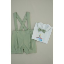 Udoras Tesktil Küçük Prens Baskılı Şort Salopet Takım