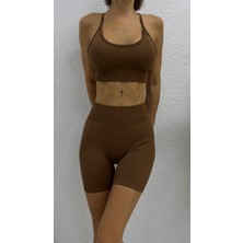 BMD Poppita Şortlu Takım - Kahverengi