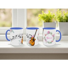 Alpşan Ticaret Isme Özel Gitar Baskılı Kupa Bardak Müzik Öğretmenine Hediye Kupa Bardak