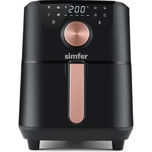 Özbience Çok Fonksiyonlu 5l Dijital Air Fryer, Siyah, Pratik ve Sağlıklı Pişirme