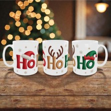 Alpşan Ticaret Christmas Kupa Yılbaşı Temalı Kupa Bardak Yeni Yıl Konseptli Ho Ho Ho Kupa Hediye Kupa