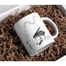 Alpşan Ticaret Piyano Temalı Porselen Kupa