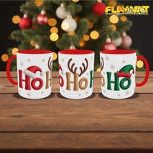 Alpşan Ticaret Christmas Kupa Yılbaşı Temalı Kupa Bardak Yeni Yıl Konseptli Ho Ho Ho Kupa Hediye Kupa