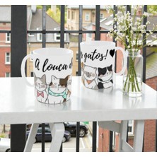 Alpşan Ticaret Sevimli Kedi Baskılı Kupa Hediyelik Kedli Kupalar