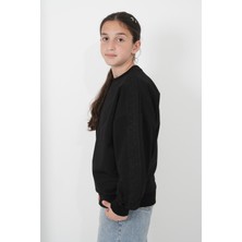 Haykids Kız Çocuk Kolu Dantelli Sweatshirt