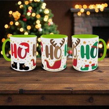 Alpşan Ticaret Christmas Kupa Yılbaşı Temalı Kupa Bardak Ho Ho Ho Yeni Yıl Konseptli Kupa Hediye Kupa