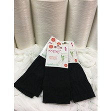 Rossey Micro KALIN(70D) Ipek Doku Dizaltı Çorap-Siyah 500-(12 Çift)