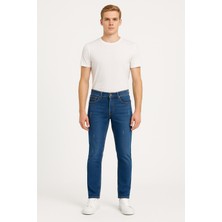 Black Wood Erkek Slim Fit Dar Paça Esnek Likralı Denim Jeans Kot Pantolon - 7410
