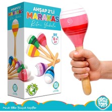 Özbience Doğal Ahşap Marakas Seti, Ritm ve Eğlence Için Ideal Seçim