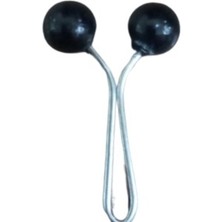 Nuvigo Eşarp Klipsi Top Model Düz Siyah 1 Adet