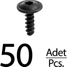 Alpha Auto Part Volkswagen Için Torx (Tork) Davlumbaz Vida - 50 Adet