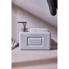 Perotti Ash Grey 750 ml Porselen Mutfak Sıvı Sabunluk