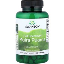Swanson, Full Spectrum® Muira Puama, 400 Mg, 90 Capsules.made In Usa.