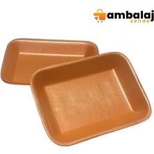 AmbalajSende Mod 2 Turuncu Köpük Tabak - 250ADET
