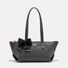Black Ribbon Kadın Gri Omuz Çantası - Lily Tote Bag