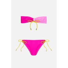 Ayyıldız 4910 Fuşya Straplez Kız Çocuk Bikini Takımı
