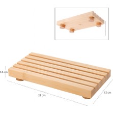 Akdeniz Home Bmb-96 | Balsa Bambu Ayaklı Dikdörtgen Sunumluk (25X13 Cm) - Çok Amaçlı Servis Tabağı