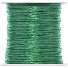 Nuvigo Paraşüt Ipi, Bileklik-Kolye Örgü Ipi 1 mm 50 Metre Yeşil