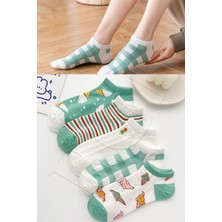 Bgk 5 Çift Dondurma Desenli Kadın Çorap