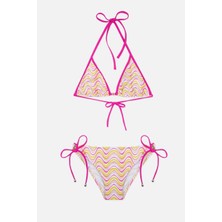 Ayyıldız 4900 Pembe Üçgen  Kız Çocuk Bikini Takımı