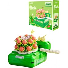 Vagonlife Jaki Çiçekli Nostalji Serisi: Telefon | 189 Parça Mikro Bloklar | 8+ Yaş | Sukulentli Retro Telefon Maketi