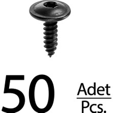 Alpha Auto Part Volkswagen Golf Passat Beetle Cabrio Torx (Tork) Için Davlumbaz Vida - 50 Adet