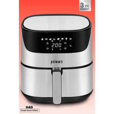 Özbience H40 2000W Geniş Kapasiteli Inox Dokunmatik Airfryer