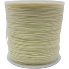 Nuvigo Paraşüt Ipi, Bileklik-Kolye Örgü Ipi 1 mm 50 Metre Krem