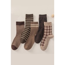 Bgk 5 Çift Erkek Renkli Soket Çorap