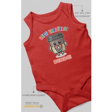 Gece Vardiyası Bende Baskılı Bebek Zıbını – Çıtçıtlı Body | %100 Pamuk Sıfır Kol