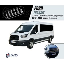 Fams Otomotiv  Ford Transit Krom Ön Panjur+Çerçeve 7 Parça 2013-2019  Paslanmaz Çelik