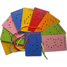 Özbience Ince Motor Gelişimi Için Ipli, Delikli Rakam Seti