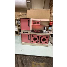 Özbience Ahşap Mutfak Oyuncak Seti, Su Akışlı, Eğlenceli ve Gerçekçi Tasarım