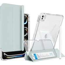 Five-E Apple iPad Pro 12.9 Inc 6. Nesil (2022) I-Adapt Essential Ekran Koruyucu Stylus Kalem ve Kılıf Set