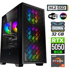 Xaser BLADEX40 Ryzen 5 5600 32GB Ram 1tb M.2 Nvme SSD 8gb RTX5050 Oyuncu Tavsiye Sistem