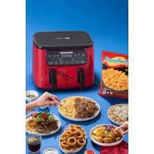 Özbience Air Pro Cook Duo Superfresh Kırmızı 8 Kişilik 4+4 Litre Set