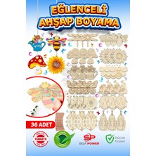 Özbience Ahşap El Sanatları Seti, Boya Fırçaları ve Yaratıcı Eğitici Oyun