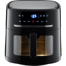 Özbience Yüksek Kapasiteli Siyah Air Fryer ile Sağlıklı ve Pratik Pişirme