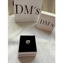 DMs Silver Family,kalp ve Yıldız Gümüş Charm'ı