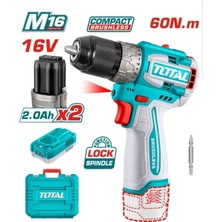 Total Lı-On Akülü Vidalama Kömürsüz Çift Akü