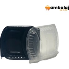 AmbalajSende Pp Yemek Seti Iki Bölmeli Mikrodalga Kabı - 50ADET
