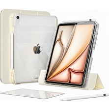 Five-E Apple iPad Air 11 M3 (2025) I-Adapt Essential Ekran Koruyucu Stylus Kalem ve Kılıf Set