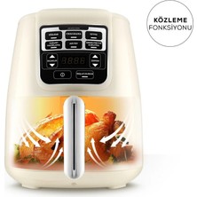 Özbience Air Pro Cook Köz Xl Airfryer Siyah Altın Renkli, Sağlıklı Lezzetler