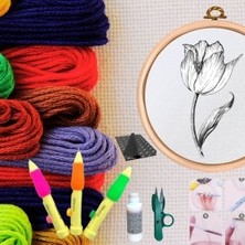 Nuvigo Punch Seti Nakış Seti Kasnaklı Kendin Yap Seti Seri 27